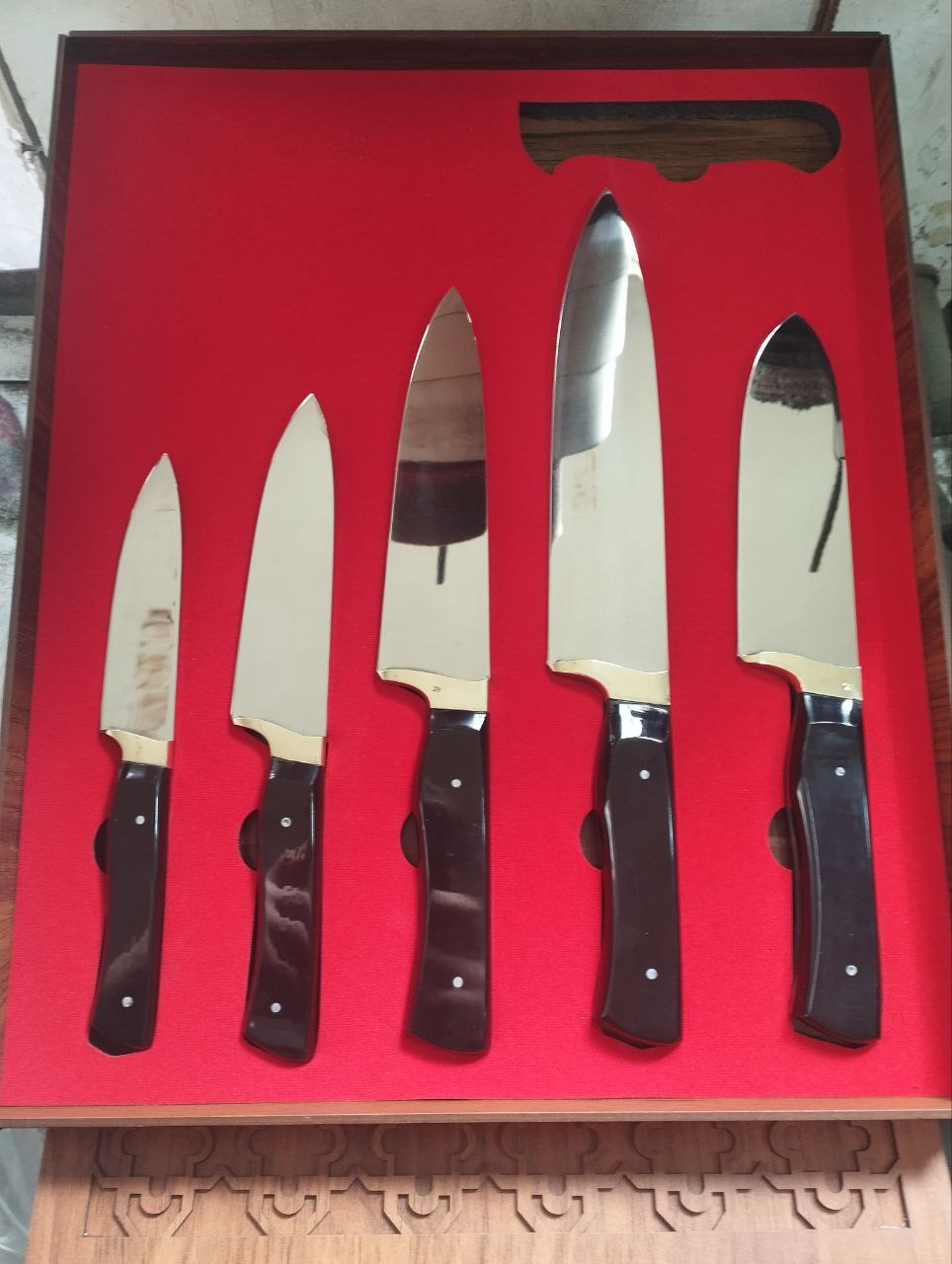 ست چاقو آشپزخانه زنجان مدل S257 ۱