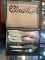 سرویس کار چنگال ۶جفت زنجان مدل B201 |‌ خرید صنایع دستی زنجان به قیمت کارگاهی |‌ تولیدی چاقو سالار